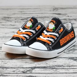 christmas design cleveland browns limited print  football fans low top canvas shoes sport sneakers t-dwas008h