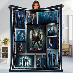 X-Files Movie Fleece Blanket  Dana Scully Fox Mulder Blanket  XFiles M