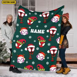 Personalized Spidey And His Amazing Friends, Christmas Spidey Fleece B