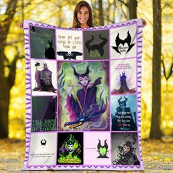 Maleficent Fleece Blanket  Sleeping Beauty Blanket  Villains Maleficen