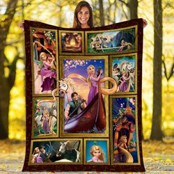 Rapunzel Tangled Fleece Blanket  Rapunzel Princess Blanket  Magic King