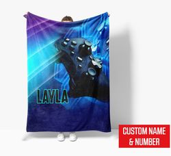 Customized Gaming Blanket, The Best Game Player Blanket, Video Game Bl