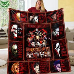 Horror Movie Blankets Spooky Comfort! - Embracing Chills Beyond the Screen - Owl Fashion Shop