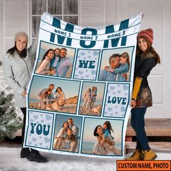 customized photo blanket personalized picture blanket best mom ever lo