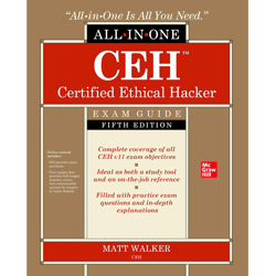CEH Certified Ethical Hacker All-in-One Exam Guide, Fifth Edition 5th Edition by Matt Walker (Author)