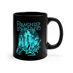 Ramones Band Mug, Ramones Mug, Ramones Metal Mug, Rare Band Mug