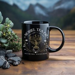 Suriel Tea Co Acotar Mug, High Lord Hot Tea | 11oz black mug | Banned books | Perfect for Hot Tea or Coffee