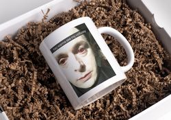 Wanna See My Voltussy Vampire Snap Funny Meme | Large White Ceramic Coffee Mug | Robert Pattinson