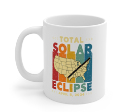 Total solar eclipse 2024 coffee mug, Coffee mug solar eclipse 2024, Solar eclipse 2024 Coffee mug gift, Astronomy mug