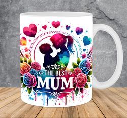 The Best Mum Mother And Son Mug Wrap 11oz & 15oz Mug