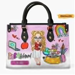 Personalized Leather Bag, Gift For Paraeducator