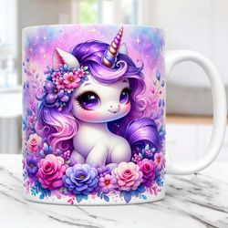 Baby Unicorn Mug, 11oz And 15oz Mug Cute Mug, Unicorn Mug, Instant