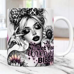 Daily Affirmations Mug Floral Mug s 15oz 11oz snarky Motivational Mug Coffee Cup