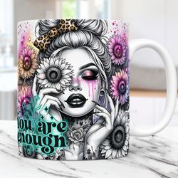 Daily Affirmations Mug Sublimation Mug Design, 11oz & 15oz snarky funny Mug,