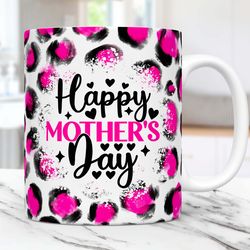 Happy Mother's Day Mug for Sublimation, Mother's Day Coffee Mug Design, 11oz & 15oz Mug,