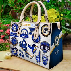 St. Louis Blues Leather Handbag