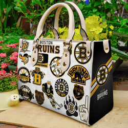 Boston Bruins Leather Handbag