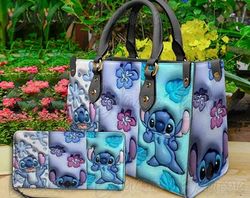 Stitch Cute Leather Bag, Stitch Women Handbag, Disney Handbag