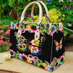 Butterfly Leather Handbag - Beebuble