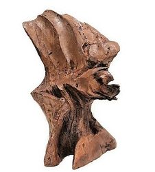 Wooden sculpture "Face of the World" made of oak 10.62/7.87/7.08 inch