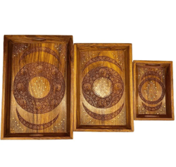 3 Wooden Tray