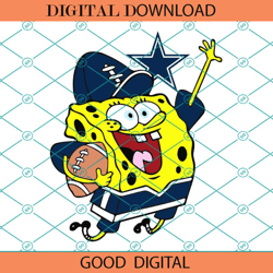 Dallas Cowboys Football Spongebob Svg, Sport Svg, Cowboys Svg, Dallas Svg, Super,NFL svg,Super Bowl svg,Football svg, NF
