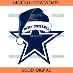 Dallas Cowboys Merry Christmas SVG PNG DXF EPS,NFL svg,Super Bowl svg,Football svg, NFL bundle, NFL football, NFL, Super