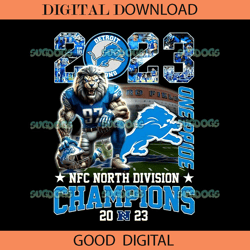 2023 Lions NFC North Division Champions PNG,NFL svg,Super Bowl svg,Football svg, NFL bundle, NFL football, NFL, Super Bo