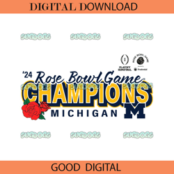 Champions Michigan Rose Bowl Game SVG,NFL svg,Super Bowl svg,Football svg, NFL bundle, NFL football, NFL, Super Bowl