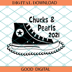 Chucks And Pearls 2021 Svg, Chucks And Pearls Svg, Black Sneakers Svg ,NFL svg,Super Bowl svg,Football svg, NFL bundle,