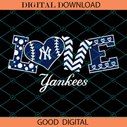 Love New York Yankees Baseball Svg, New York Yankees Svg, Baseball Svg, Love Yan,NFL svg,Super Bowl svg,Football svg, NF
