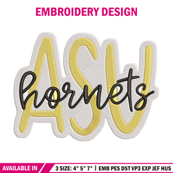 Alabama State Hornets Logo embroidery design, NCAA embroidery, Sport embroidery,Logo sport embroidery,Embroidery design