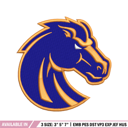 Boise State Broncos embroidery design, Boise State Broncos embroidery, logo Sport, Sport embroidery, NCAA embroidery