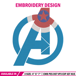 Captain america Embroidery Design, Marvel Embroidery, Embroidery File, Anime Embroidery, Anime shirt, Digital download