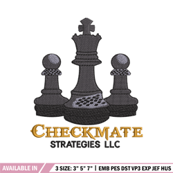 Check mate embroidery design, Chess embroidery, Embroidery file, Embroidery shirt, Emb design, Digital download