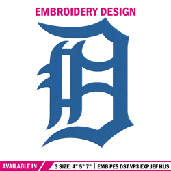 Detroit Tigers Logo embroidery design, MLB embroidery, Sport embroidery,logo sport embroidery,Embroidery design