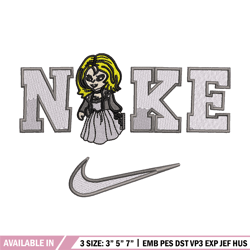 Doll Nike Logo embroidery design, Doll Nike embroidery, Nike design, logo shirt, Embroidery shirt, Digital download