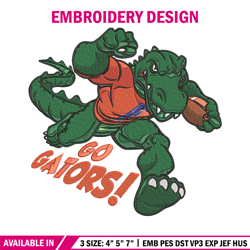 Florida Gators mascot embroidery design,NCAA embroidery,Sport embroidery,logo sport embroidery,Embroidery design
