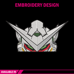 Gundam Peeker Embroidery Design, Gundam Embroidery, Embroidery File, Anime Embroidery, Anime shirt, Digital download