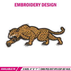 IUPUI Jaguars mascot embroidery design, NCAA embroidery,Embroidery design,Logo sport embroidery,Sport embroidery