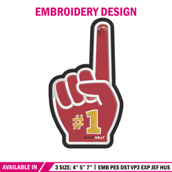 Miami Heat no  embroidery design, NBA embroidery, Sport embroidery, Embroidery design ,Logo sport embroidery