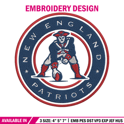 New England Patriots Football embroidery design, New England Patriots embroidery, NFL embroidery, logo sport embroidery