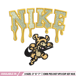 Nike x tigger embroidery design, Pooh embroidery, Nike design, Embroidery shirt