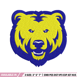 northern colorado bears embroidery design, northern colorado bears embroidery, sport embroidery, ncaa embroidery