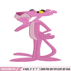 Pink Panther embroidery design, Pink Panther embroidery, cartoon design, embroidery file, logo shirt, Digital download