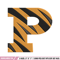 Princeton Tigers embroidery design, Princeton Tigers embroidery, logo Sport, Sport embroidery, NCAA embroidery