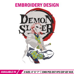 Sabito Poster Embroidery Design, Demon slayer Embroidery, Embroidery File, Anime Embroidery, Digital download