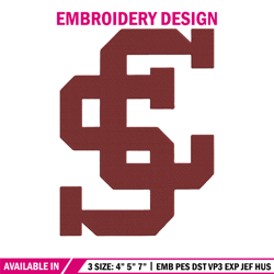 Santa Clara University logo embroidery design,NCAA embroidery,Sport embroidery,logo sport embroidery,Embroidery design