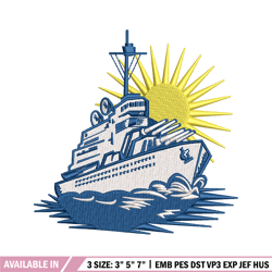 Ship logo embroidery design, Ship logo embroidery, logo design, logo shirt, Embroidery shirt, Instant download