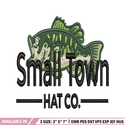 small town hat co embroidery design, logo embroidery, logo design, embroidery file, logo shirt, digital download